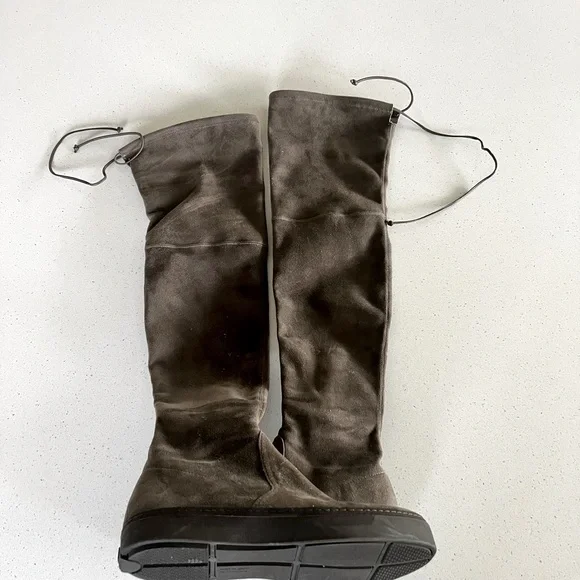 Stuart Weitzman Playtime 1” platform over the knee boots. Brown taupe. 8.5 fit. - Picture 3 of 5